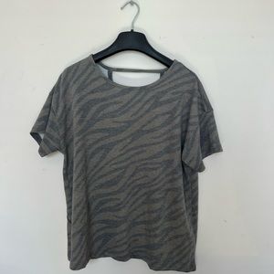 Animal Print Size M T-Back Lounge Top